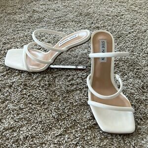 Steve Madden White Heels